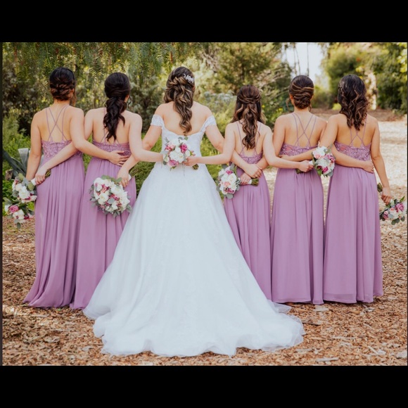 Azazie Ginger Allure Bridesmaid Dress, in Wisteria - Picture 3 of 4